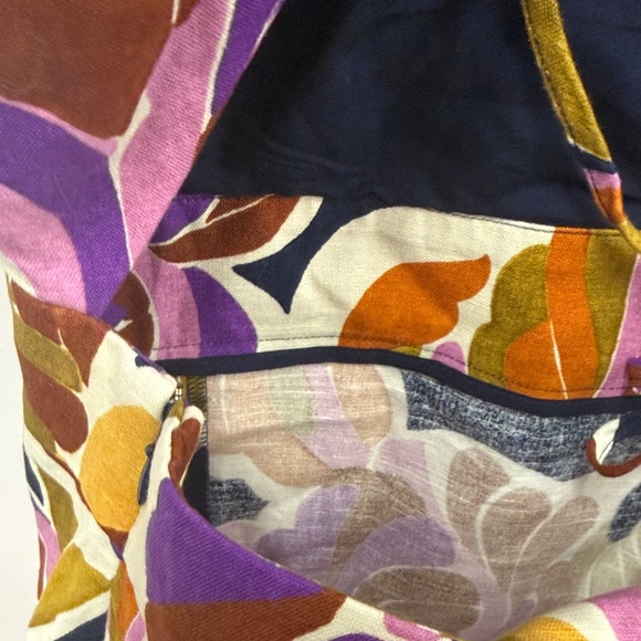 Sézane Giovanna dress in Paradise print and linen Floral Halter Maxi Dress 38 - Picture 9 of 9